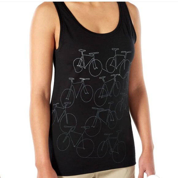 ICEBREAKER Tech Lite Full Cycle black bicycle will women’s tank M - Picture 3 of 8